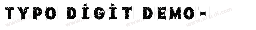 Typo Digit Demo字体转换